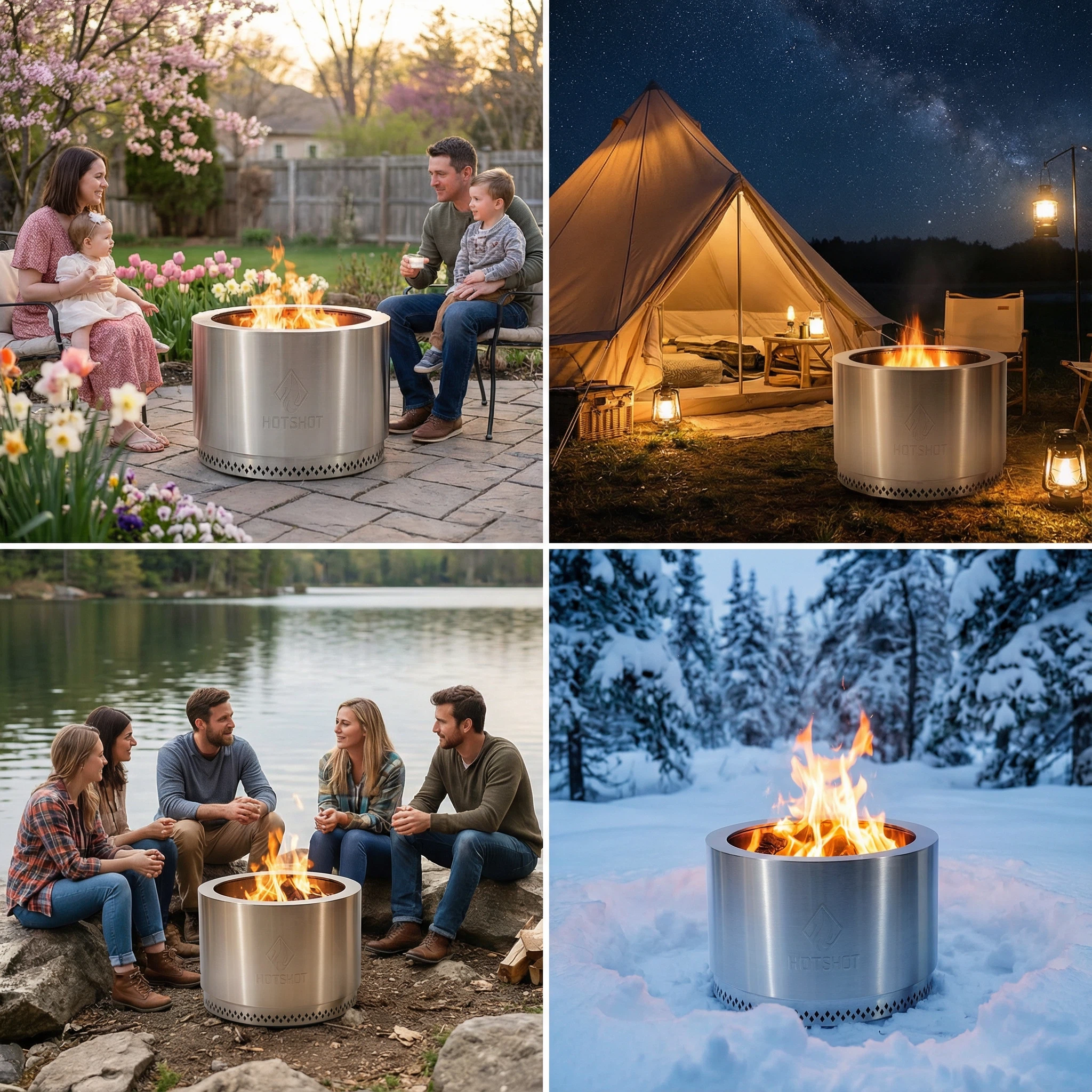 HOTSHOT Feuerschale THE TRAVELER ∅38 cm